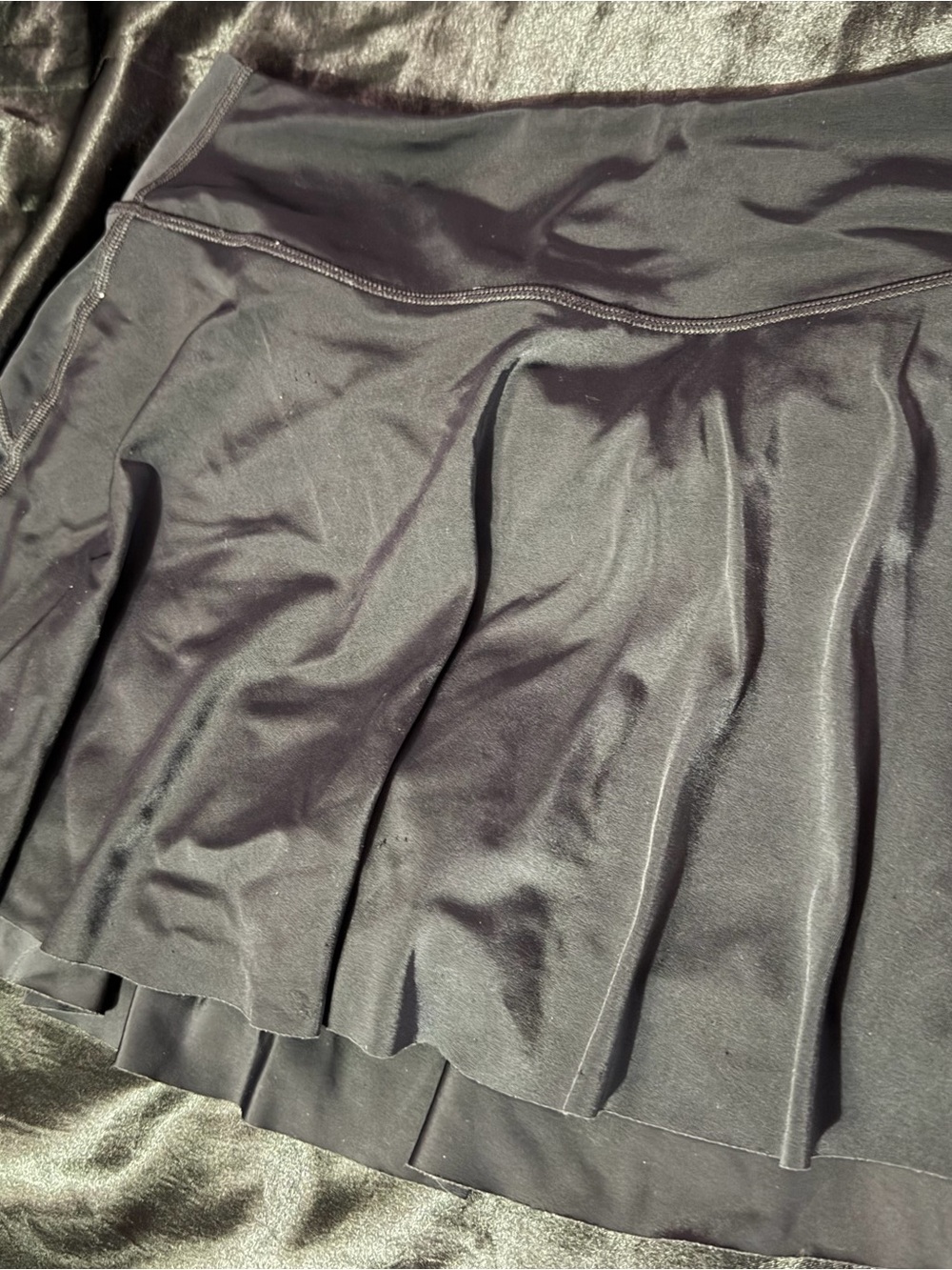Black Pleated Athletic Skirt